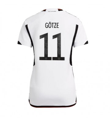 Maillot de foot Allemagne Mario Gotze #11 Domicile Femmes Monde 2022 Manches Courte